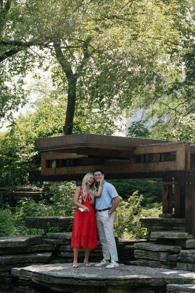 Summer Alfred Caldwell Lily Pond Lincoln Park Proposal Photos. Place to propose in Chicago