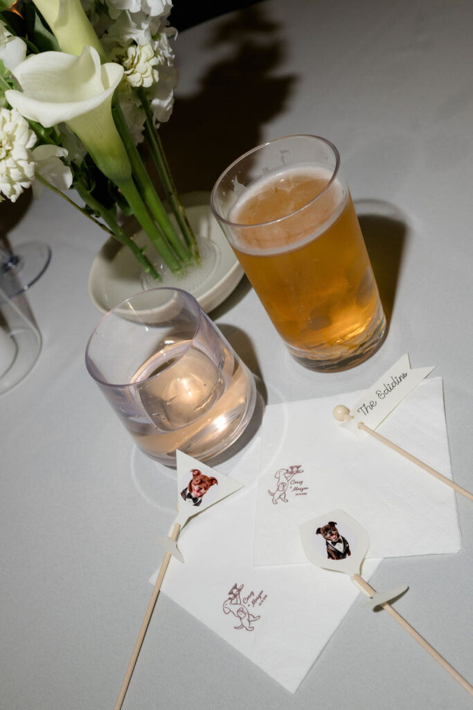wedding guests enjoying reception at fiorettas in west loop chicago il
