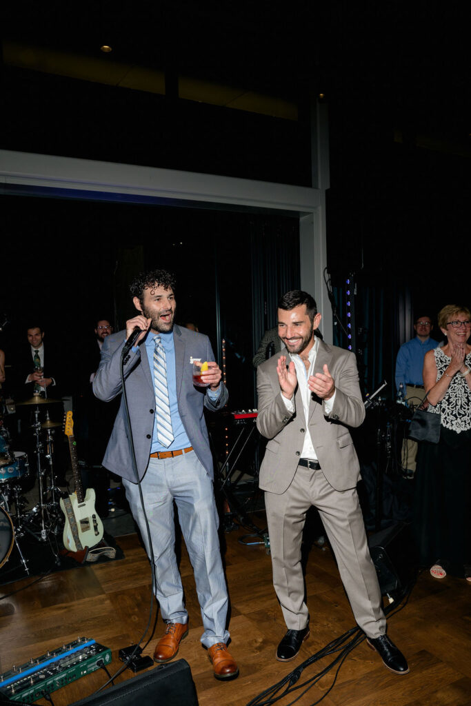 wedding speeches best men at Fioretta in Chicago's West Loop